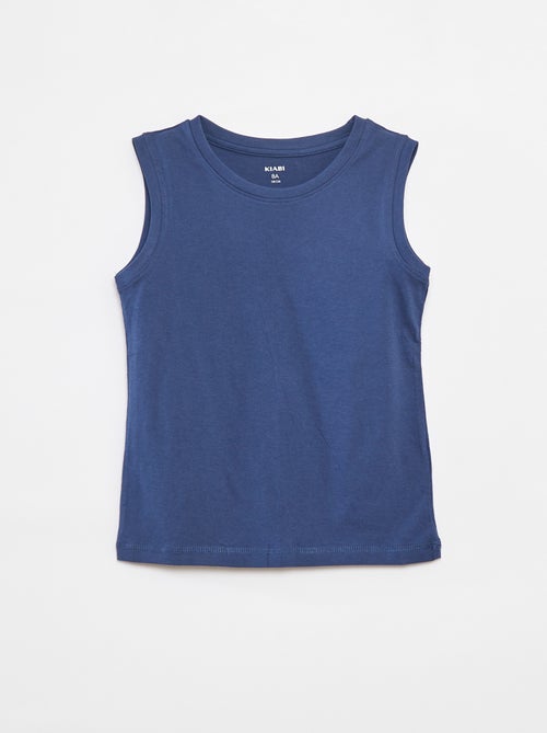 Setje met 2 mouwloze tops met ronde hals - Kiabi