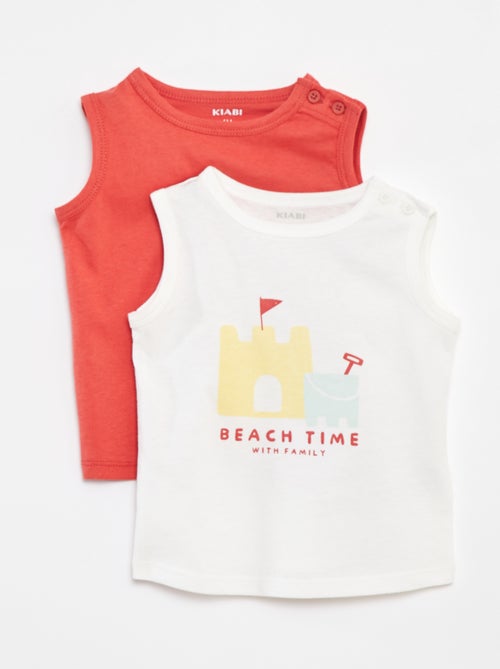 Setje met 2 mouwloze tops - Kiabi