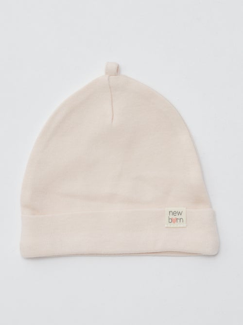 Setje met 2 mutsjes voor pasgeboren baby's - Kiabi