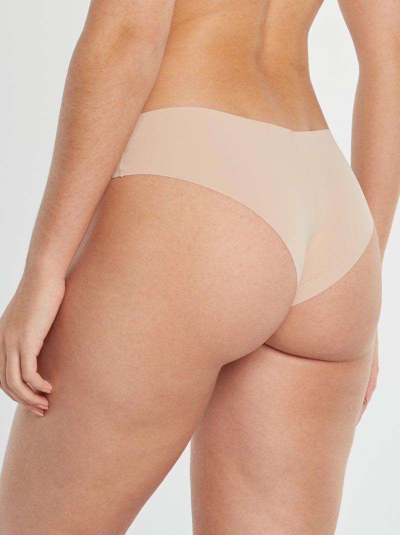 Setje met 2 onzichtbare hipsters in microvezel ROSE - Kiabi
