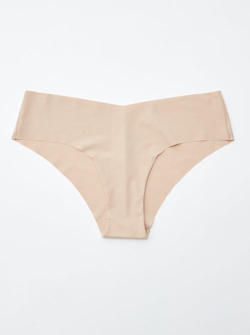 Setje met 2 onzichtbare hipsters in microvezel - Kiabi