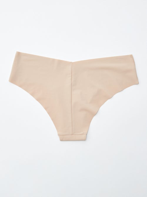 Setje met 2 onzichtbare hipsters in microvezel - Kiabi