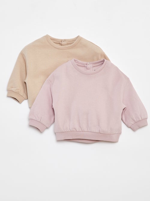 Setje met 2 oversized effen sweaters - Kiabi
