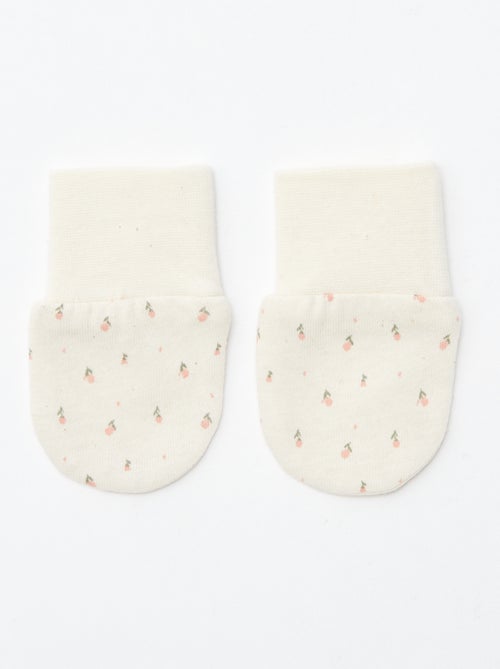 Setje met 2 paar babywantjes om krabwondjes te voorkomen - Kiabi