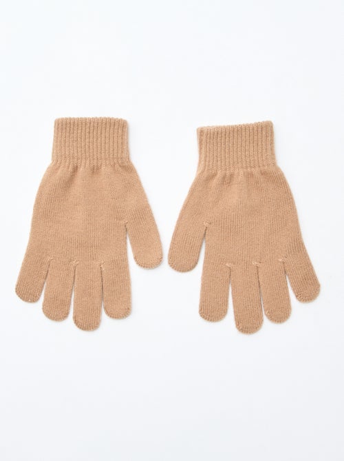 Setje met 2 paar gebreide handschoenen - Kiabi