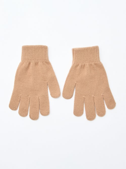 Setje met 2 paar gebreide handschoenen - Kiabi