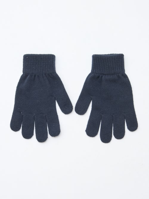 Setje met 2 paar gebreide handschoenen - Kiabi