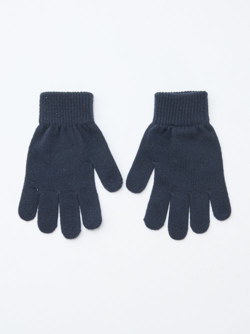 Setje met 2 paar gebreide handschoenen - Kiabi