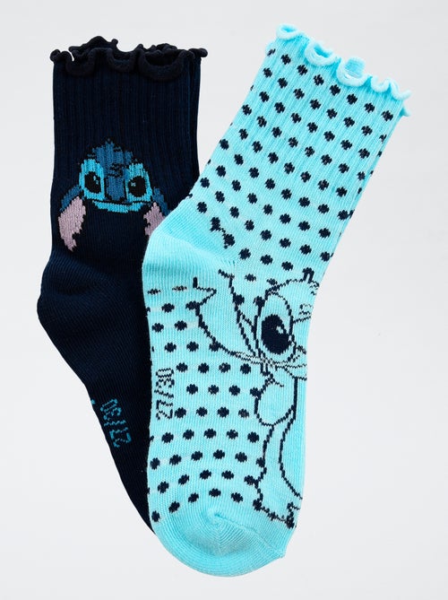 Setje met 2 paar katoenen sokken 'Disney' 'Stitch' - Kiabi