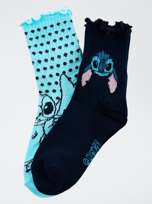 Setje met 2 paar katoenen sokken 'Disney' 'Stitch' - Kiabi