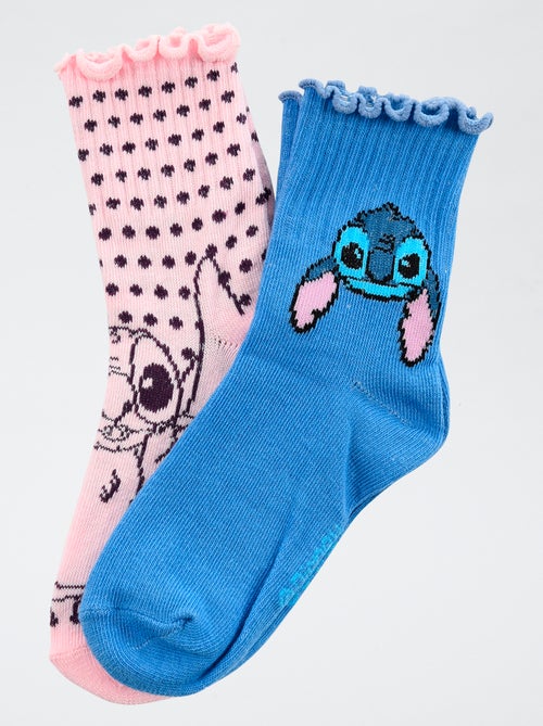 Setje met 2 paar katoenen sokken 'Disney' 'Stitch' - Kiabi