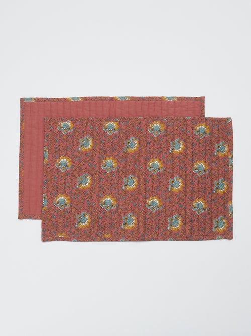 Setje met 2 placemats 30 x 45 cm - Kiabi Home - Kiabi