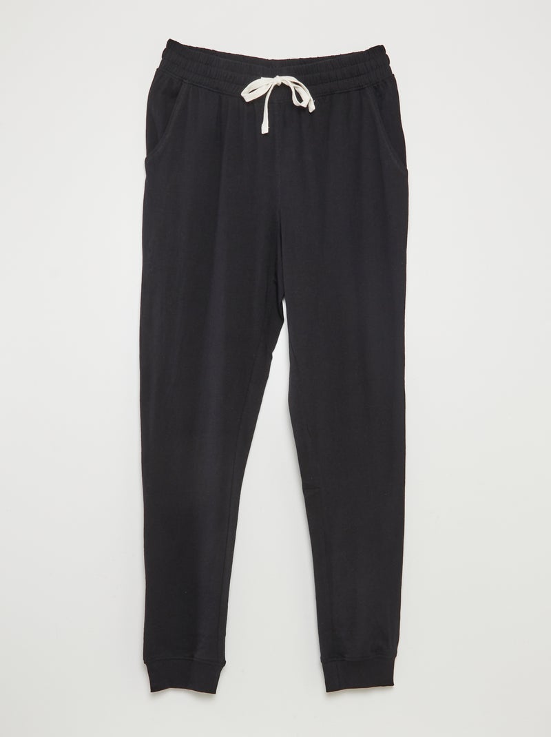 Setje met 2 pyjamabroeken ZWART - Kiabi