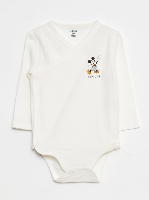 Setje met 2 rompertjes 'Disney' 'Mickey' - Kiabi