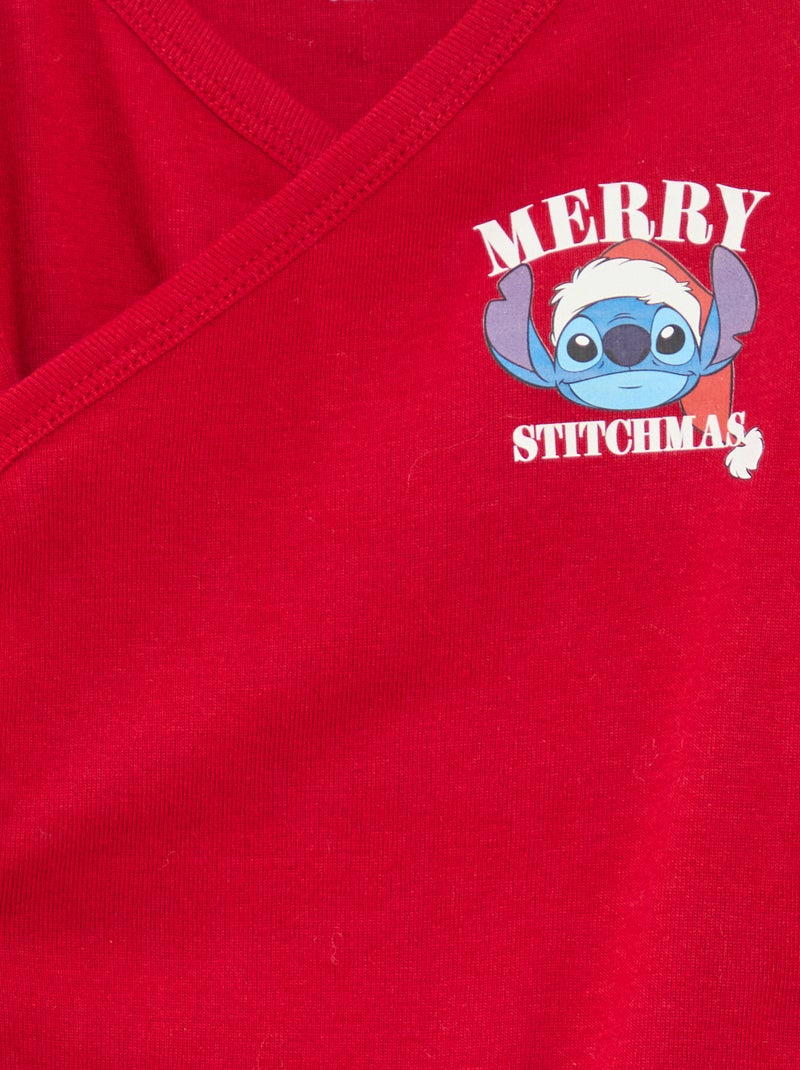 Setje met 2 rompertjes 'Disney' 'Mickey' Rood - Kiabi