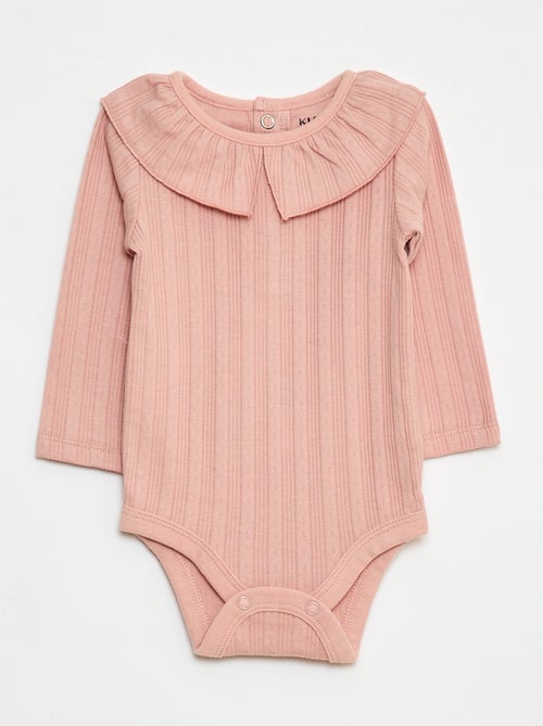 Setje met 2 rompertjes van pointelletricot - Kiabi