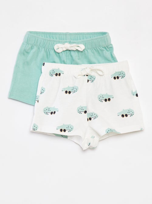 Setje met 2 shorts van jersey - 2-delig - Kiabi