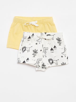 Setje met 2 shorts van jersey - 2-delig