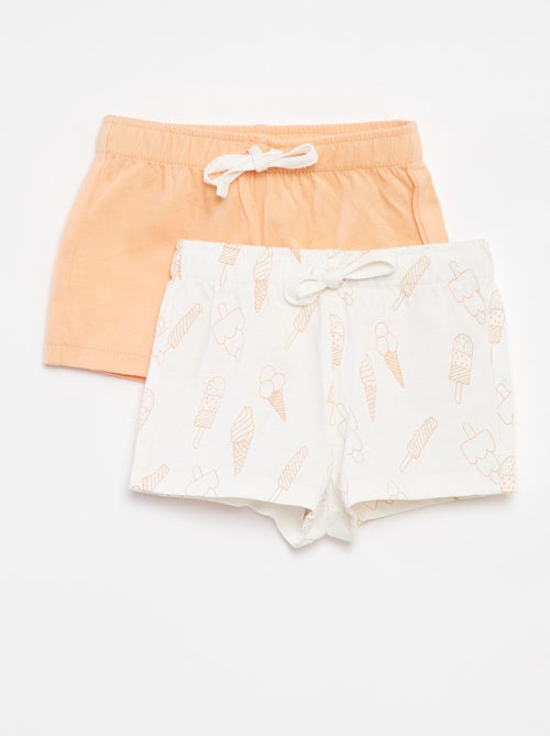 Setje met 2 shorts van jersey - 2-delig - Kiabi