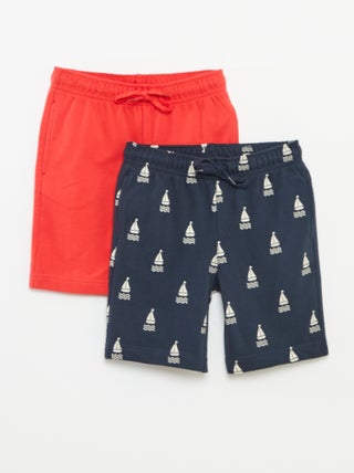 Setje met 2 shorts van joggingstof