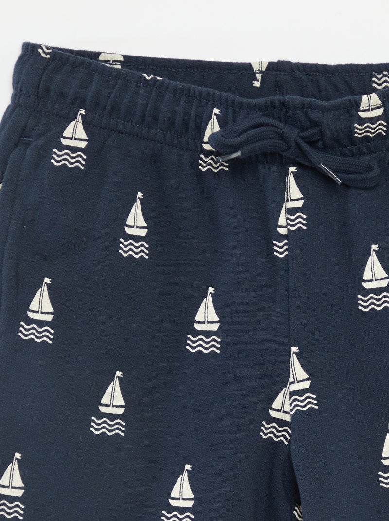 Setje met 2 shorts van joggingstof BLAUW - Kiabi