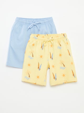 Setje met 2 shorts van joggingstof