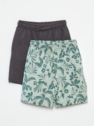 Setje met 2 shorts van joggingstof