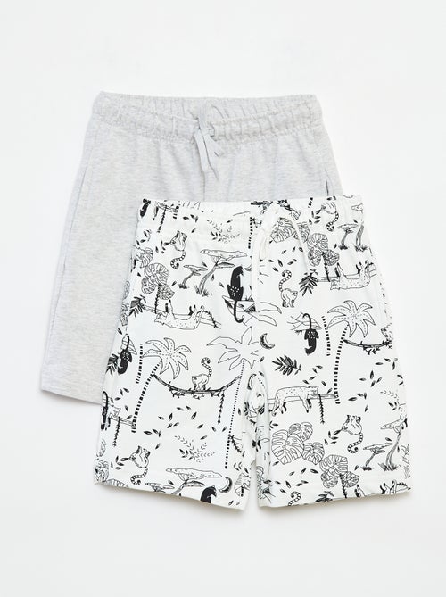 Setje met 2 shorts van joggingstof - Kiabi