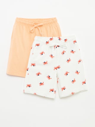 Setje met 2 shorts van joggingstof