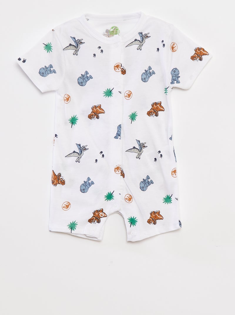 Setje met 2 slaappakjes WIT - Kiabi