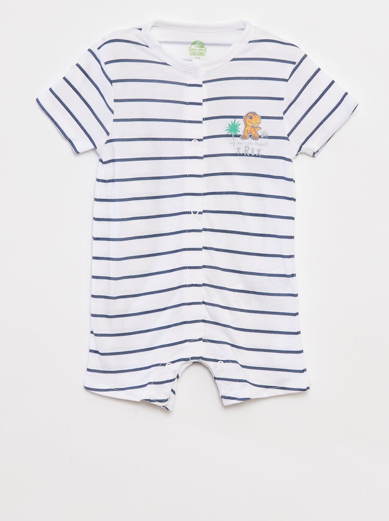 Setje met 2 slaappakjes WIT - Kiabi