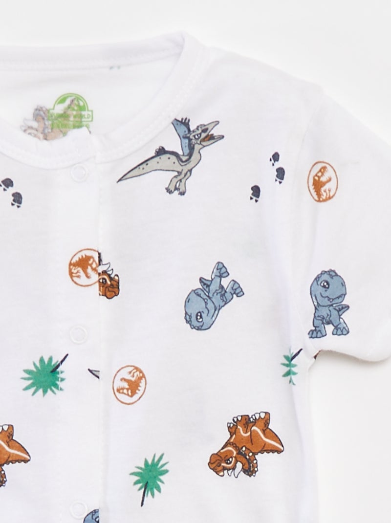 Setje met 2 slaappakjes WIT - Kiabi