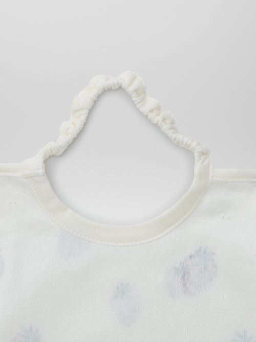 Setje met 2 slabbetjes met elastische halsopening - Kiabi