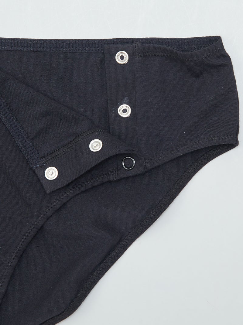 Setje met 2 slips van jersey - So Easy zwart - Kiabi