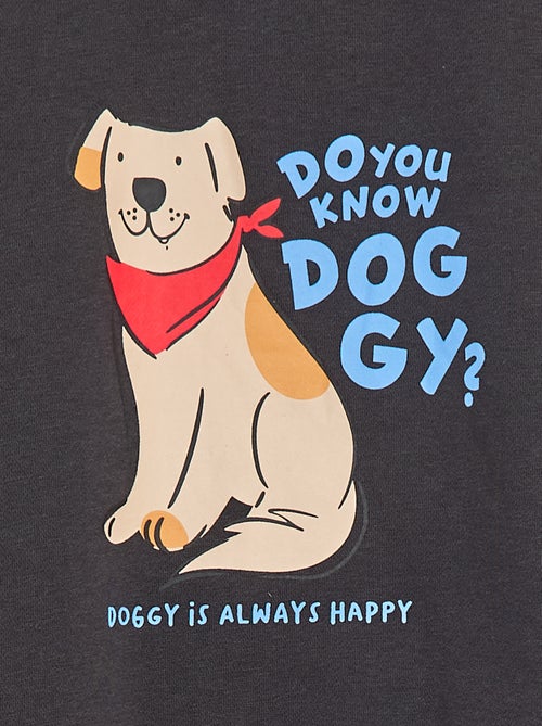 Setje met 2 sweaters van joggingstof met ronde hals en zachte, geruwde binnenzijde - Kiabi