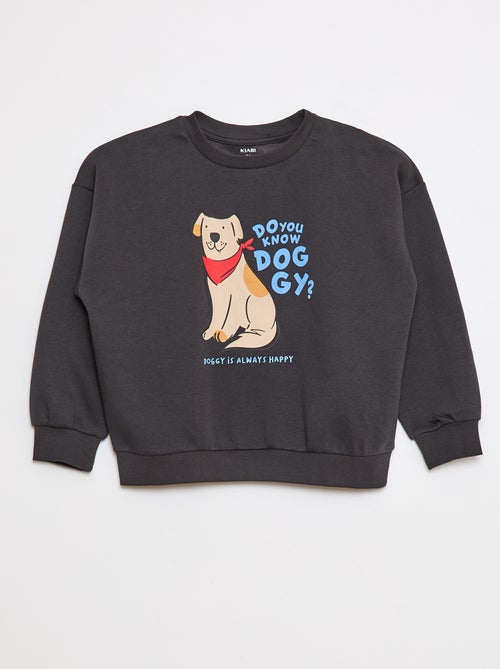 Setje met 2 sweaters van joggingstof met ronde hals en zachte, geruwde binnenzijde - Kiabi