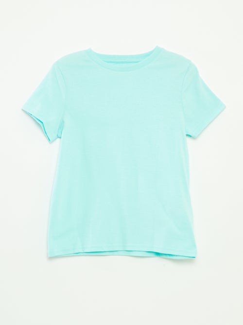 Setje met 2 T-shirts met korte mouw en ronde hals - Kiabi