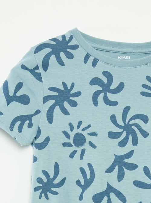 Setje met 2 T-shirts met korte mouw en ronde hals - Kiabi