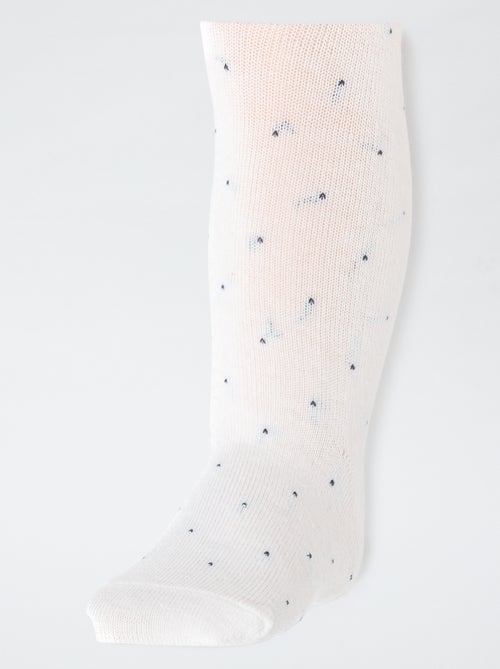 Setje met 2 warme kousenbroeken van jersey - Kiabi