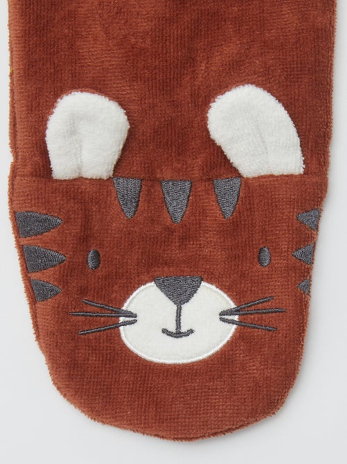 Setje met 2 washandjes met leuk detail - Kiabi