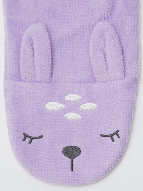 Setje met 2 washandjes met leuk detail - Kiabi