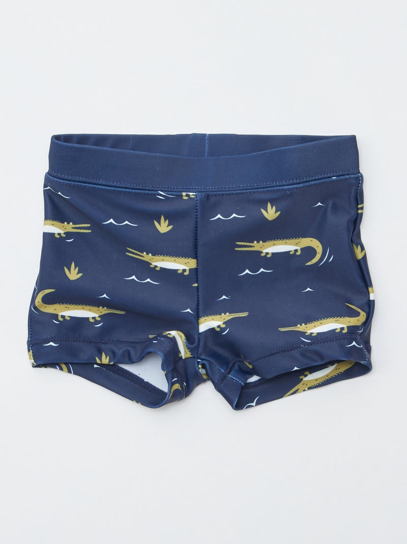 Setje met 2 zwemboxers met print GROEN - Kiabi