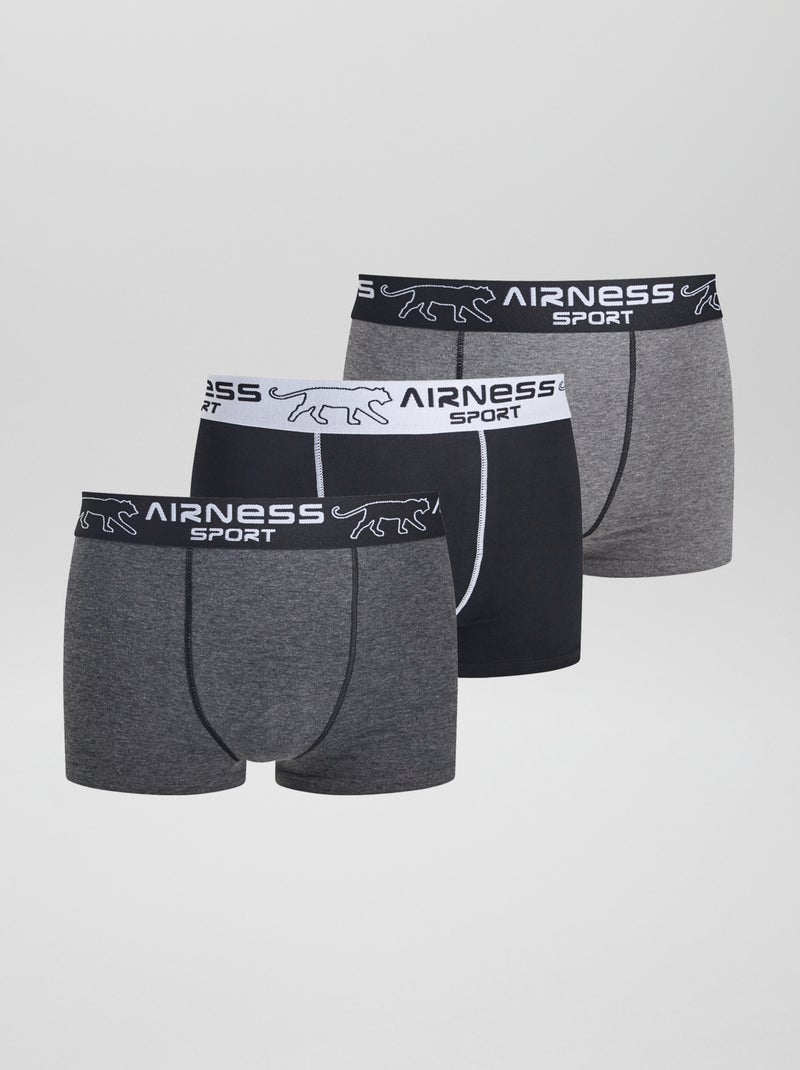 Setje met 3 boxershorts 'Airness' GRIJS - Kiabi