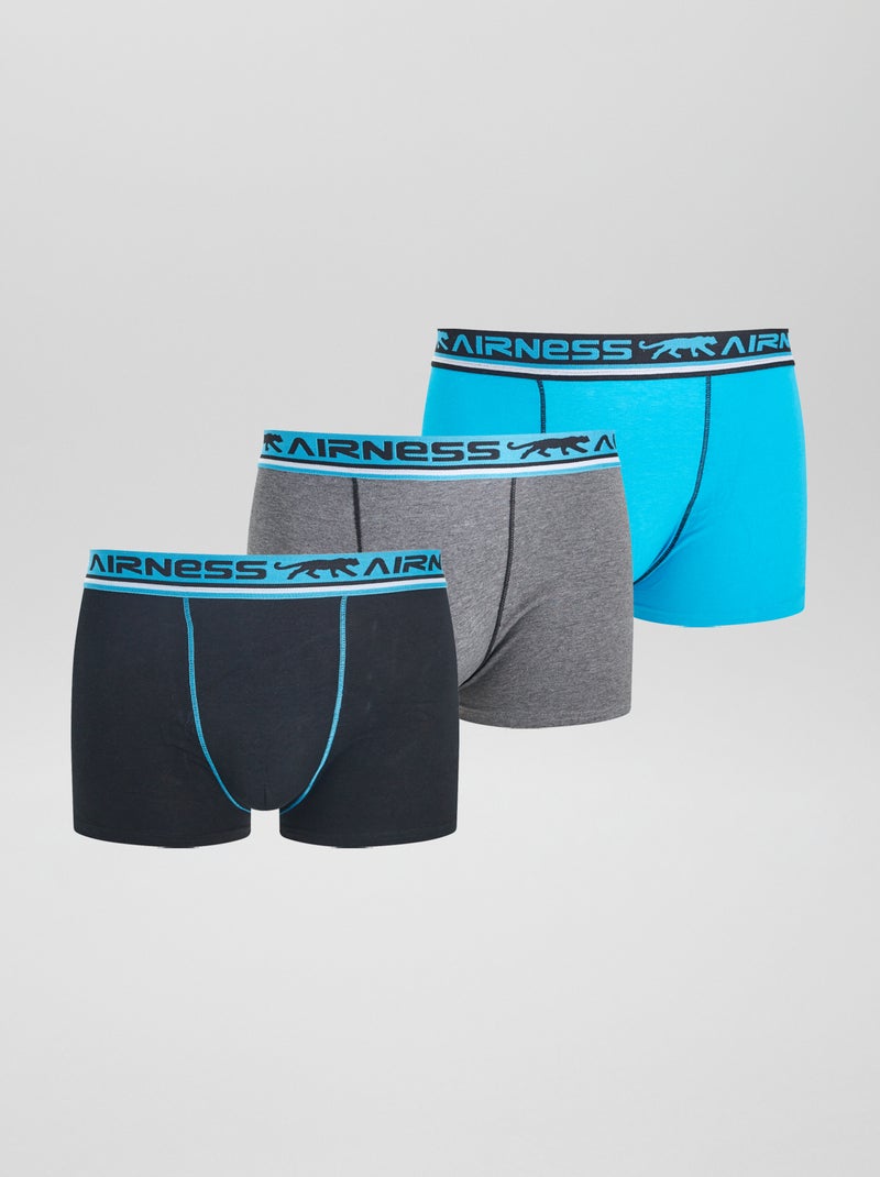 Setje met 3 boxershorts 'Airness' ZWART - Kiabi
