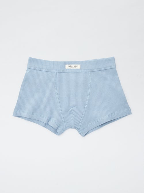 Setje met 3 boxershorts van ribstof - Kiabi