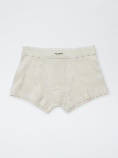 Setje met 3 boxershorts van ribstof - Kiabi