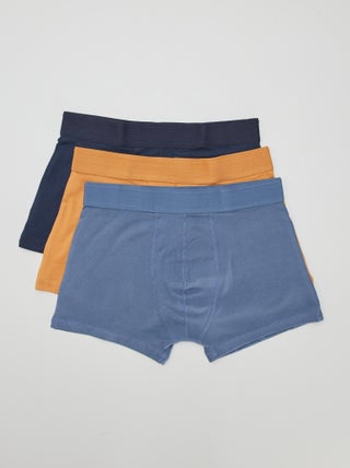 Setje met 3 effen boxershorts