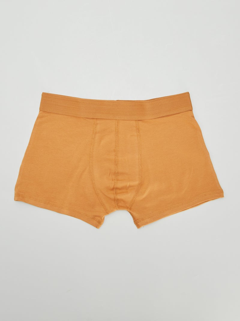 Setje met 3 effen boxershorts BLAUW - Kiabi