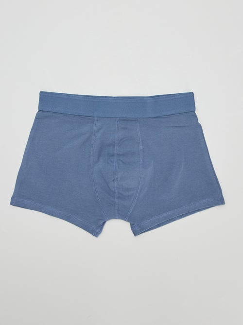 Setje met 3 effen boxershorts - Kiabi