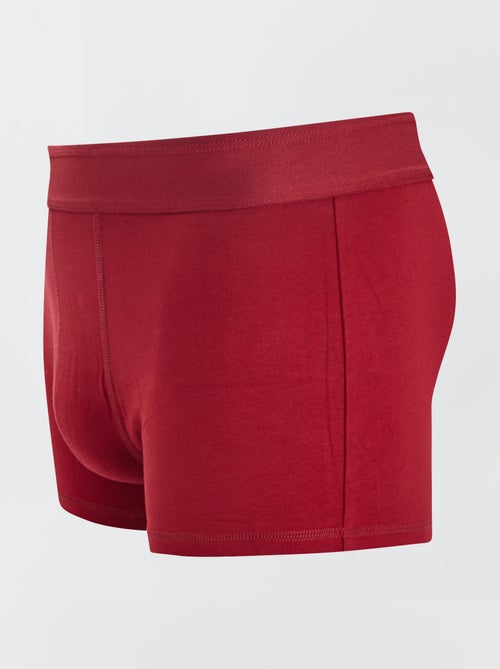 Setje met 3 effen boxershorts - Kiabi